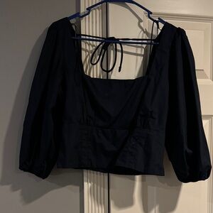 Abercrombie & Fitch Blouse with Puff Sleeves